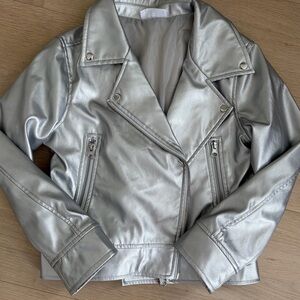Girls pleather jacket.